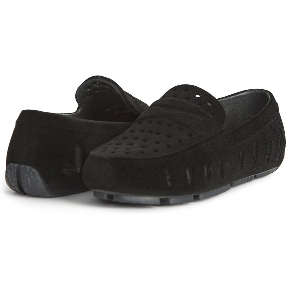 NWT Kids Black Suede Loafers Size C13 kids.